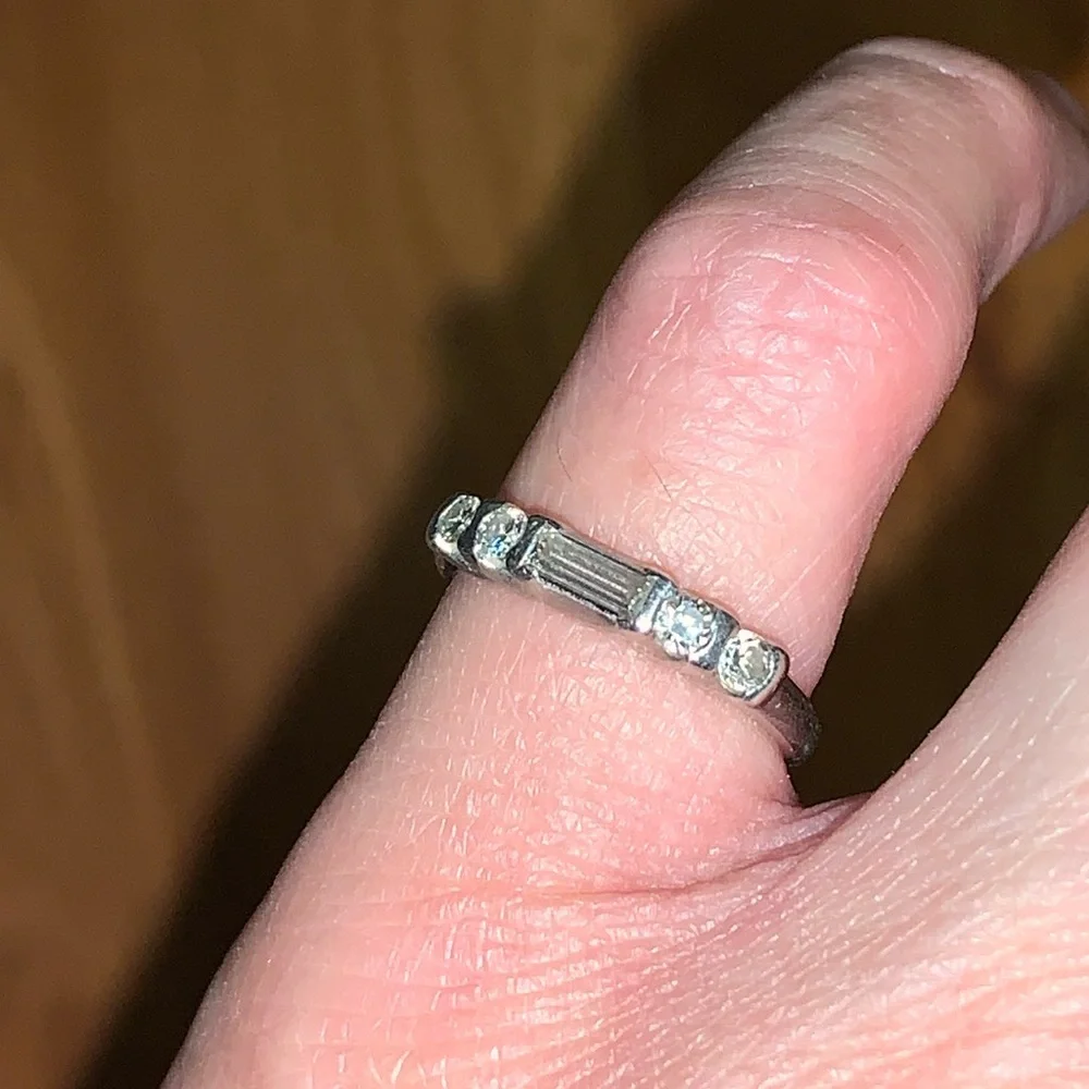 Platinum Ring with Diamonds